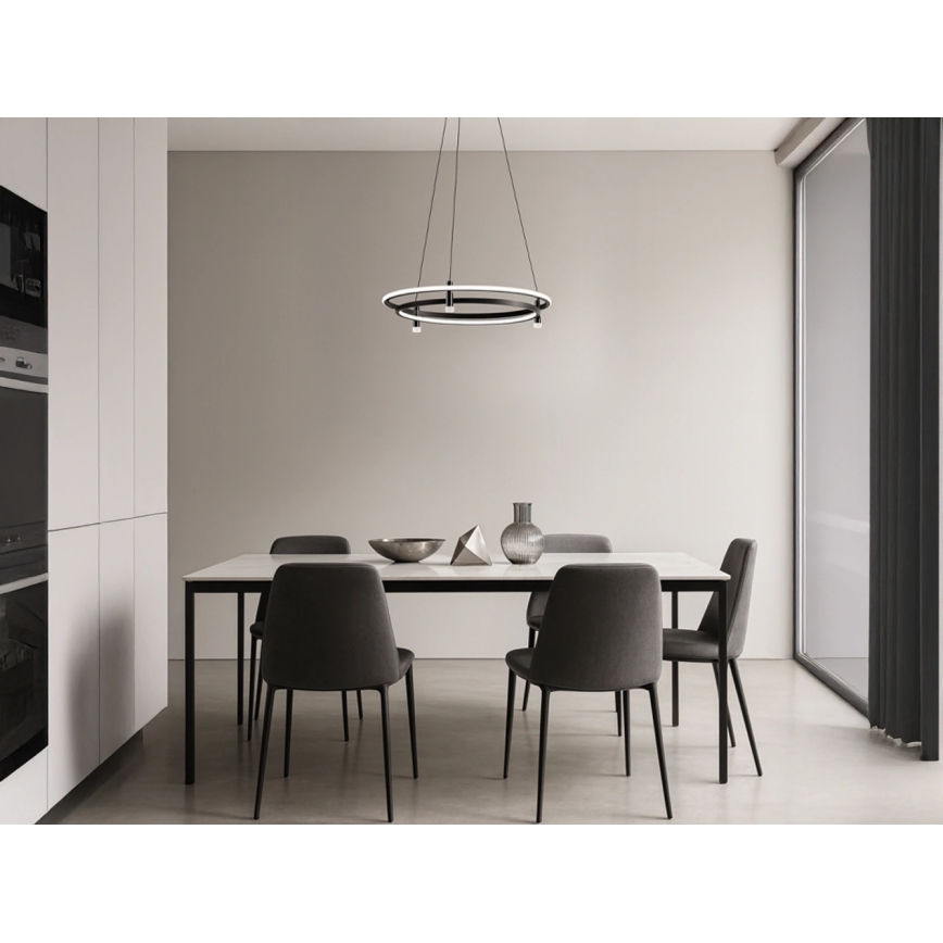 Lámpara colgante regulable LED con cable LED/100W/230V 3000-6500K Ø 60 cm + mando a distancia