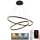 Lámpara colgante LED regulable con cable LED/100W/230V 3000-6500K Ø 80 cm + mando a distancia