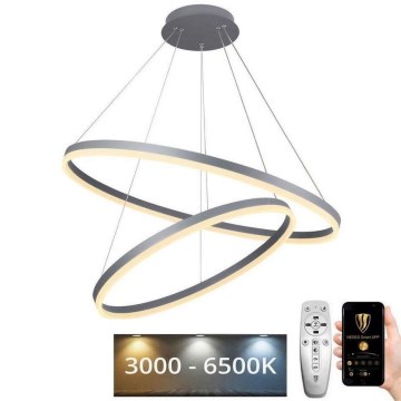Lámpara colgante LED regulable con cable LED/100W/230V 3000-6500K Ø 80 cm + mando a distancia