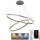 Lámpara colgante LED regulable con cable LED/100W/230V 3000-6500K Ø 80 cm + mando a distancia