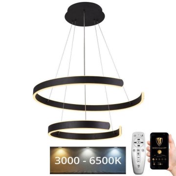 Lámpara colgante LED regulable con cable LED/120W/230V 3000-6500K Ø 60 cm + mando a distancia