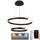 Lámpara colgante LED regulable con cable LED/120W/230V 3000-6500K Ø 60 cm + mando a distancia