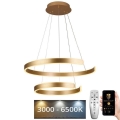 Lámpara colgante LED regulable con cable LED/120W/230V 3000-6500K Ø 60 cm + mando a distancia