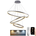 Lámpara colgante LED regulable con cable LED/125W/230V 3000-6500K Ø 80 cm + mando a distancia