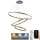 Lámpara colgante LED regulable con cable LED/125W/230V 3000-6500K Ø 80 cm + mando a distancia