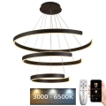 Lámpara colgante LED regulable con cable LED/220W/230V 3000-6500K Ø 80 cm + mando a distancia