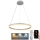 Lámpara colgante LED regulable con cable LED/42W/230V 3000-6500K Ø 60 cm + mando a distancia