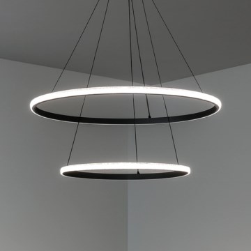 Lámpara colgante LED regulable con cable LED/55W/230V 3000-6500K Ø 60 cm + mando a distancia