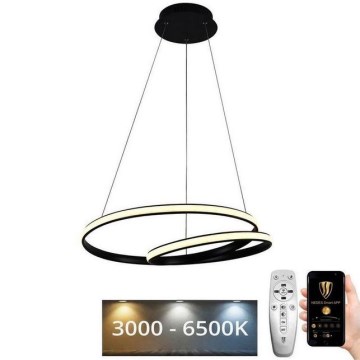 Lámpara colgante LED regulable con cable LED/65W/230V 3000-6500K Ø 56 cm + mando a distancia