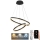 Lámpara colgante LED regulable con cable LED/70W/230V 3000-6500K Ø 60 cm + mando a distancia