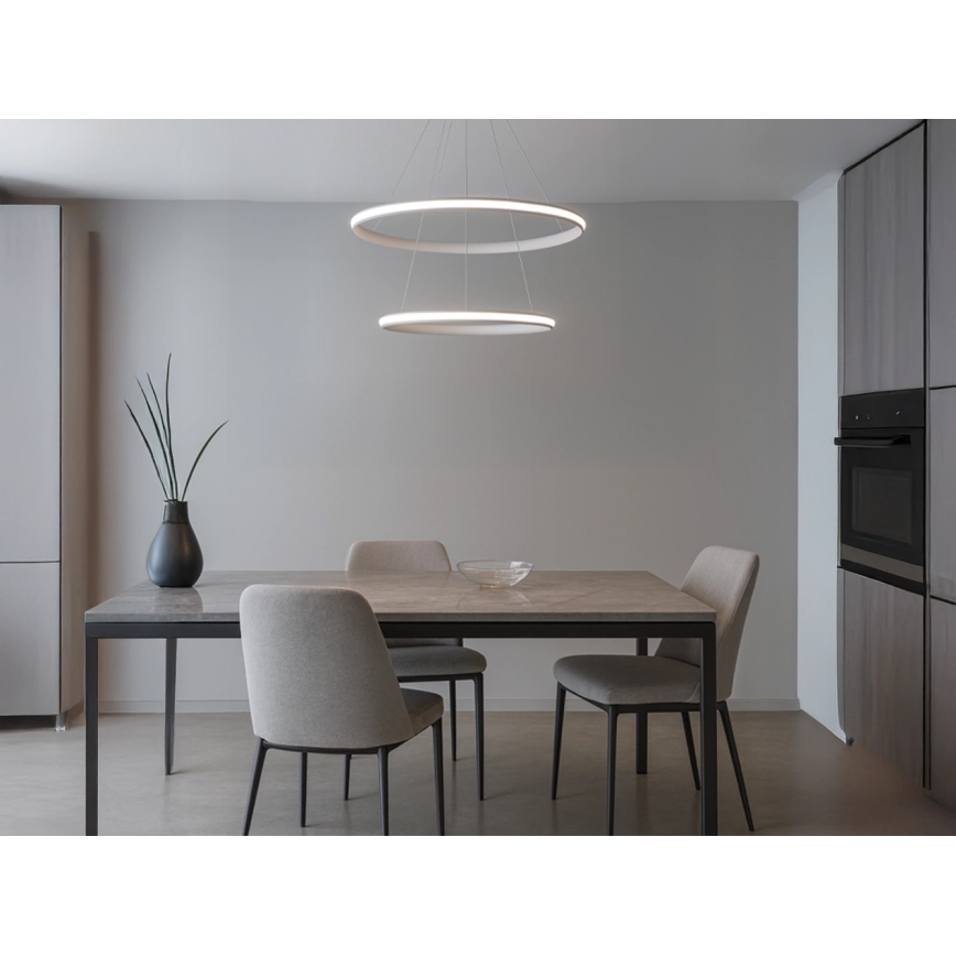 Lámpara colgante LED regulable con cable LED/90W/230V 3000-6500K Ø 60 cm + mando a distancia