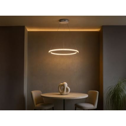 Lámpara colgante LED regulable con cable LED/90W/230V 3000-6500K Ø 60 cm + mando a distancia