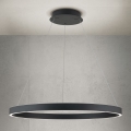 Lámpara colgante LED regulable en cable KOLK LED/80W/230V 2700/3000/4000K diámetro 80 cm negra