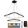 Lámpara colgante LED regulable en cable LED/90W/230V 3000-6500K + mando a distancia