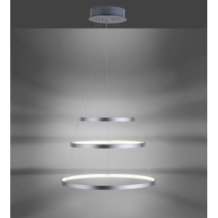 LED Lámpara colgante regulable CIRCLE 1xLED/15W/230V + LED/20W + LED/25W