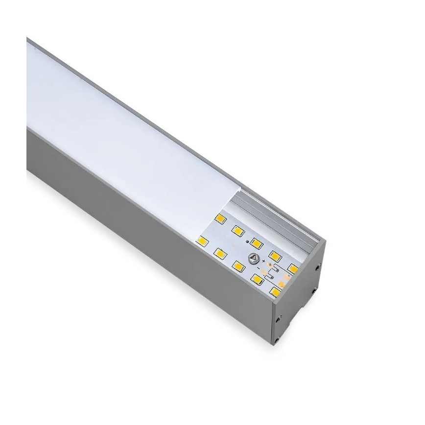 Lámpara colgante LED SAMSUNG CHIP LED/40W/230V 4000K plateado