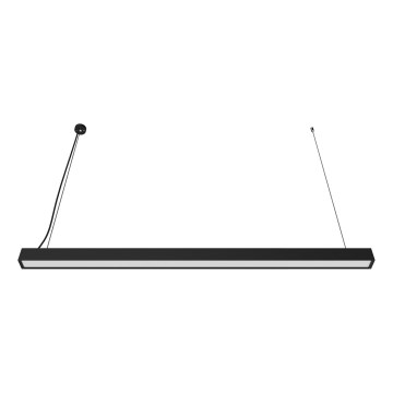 Lámpara colgante LED suspendida en cable LED/44W/230V 3000K 120 cm negra