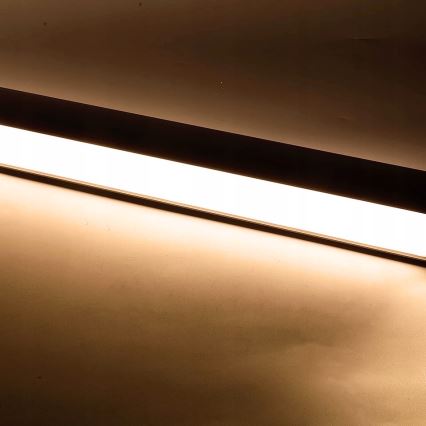 Lámpara colgante LED suspendida en cable LED/44W/230V 3000K 120 cm negra
