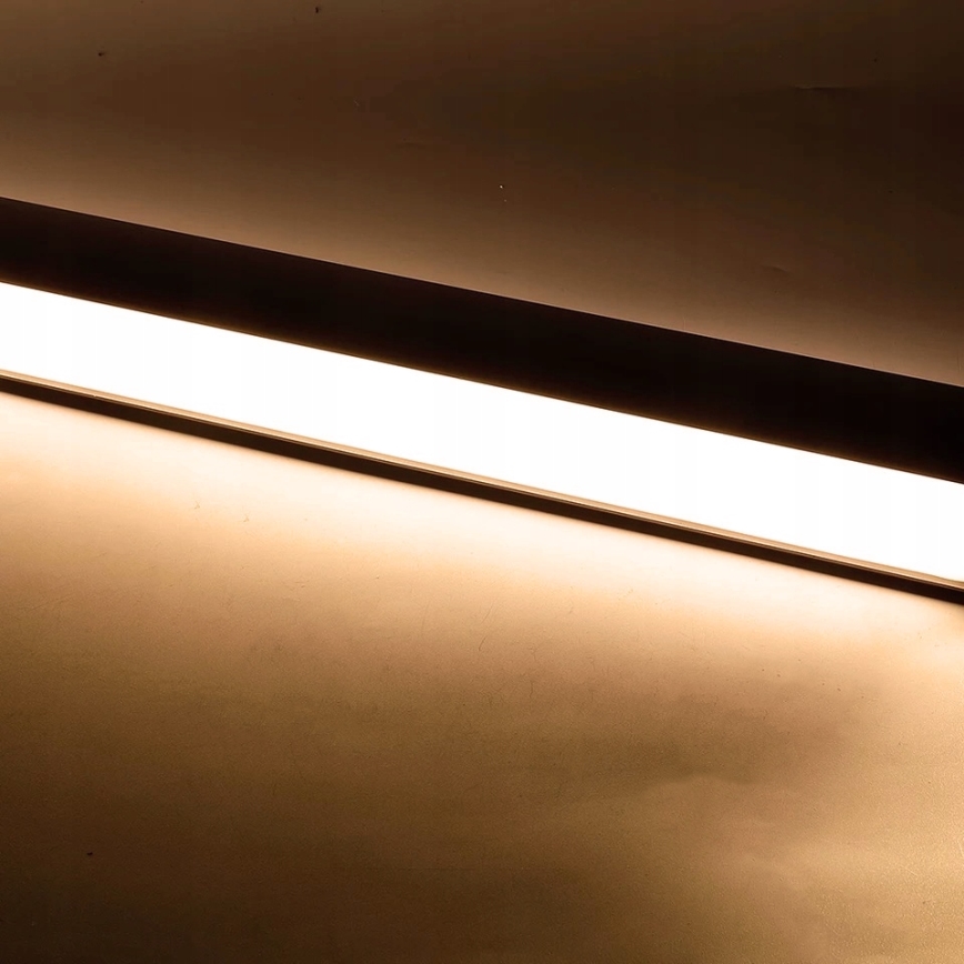 Lámpara colgante LED suspendida en cable LED/44W/230V 3000K 120 cm negra