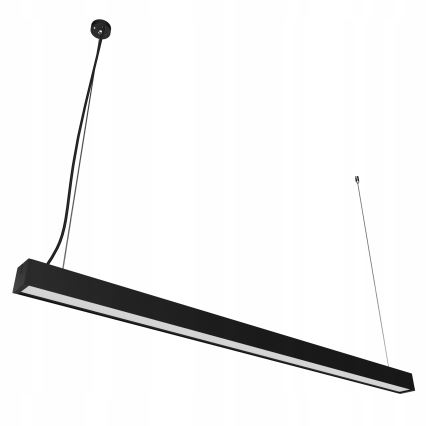 Lámpara colgante LED suspendida en cable LED/44W/230V 3000K 120 cm negra
