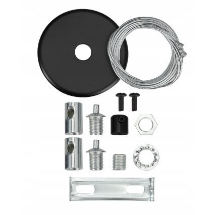 Lámpara colgante LED suspendida en cable LED/44W/230V 3000K 120 cm negra