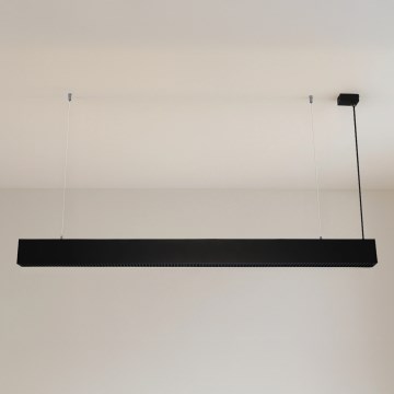 Lámpara colgante LED suspendida en cable LED/55W/230V 3000/4000/6500K 120 cm negra