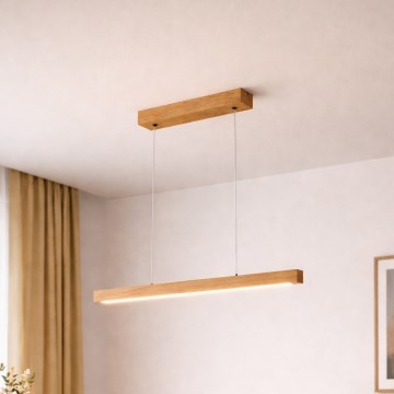 Lámpara colgante LED VERDE LED/18W/230V 3000K 76 cm roble