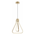 Lámpara colgante LED ZING con cable LED/19W/230V dorada