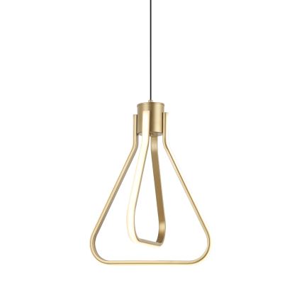 Lámpara colgante LED ZING con cable LED/19W/230V dorada