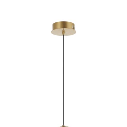 Lámpara colgante LED ZING con cable LED/19W/230V dorada