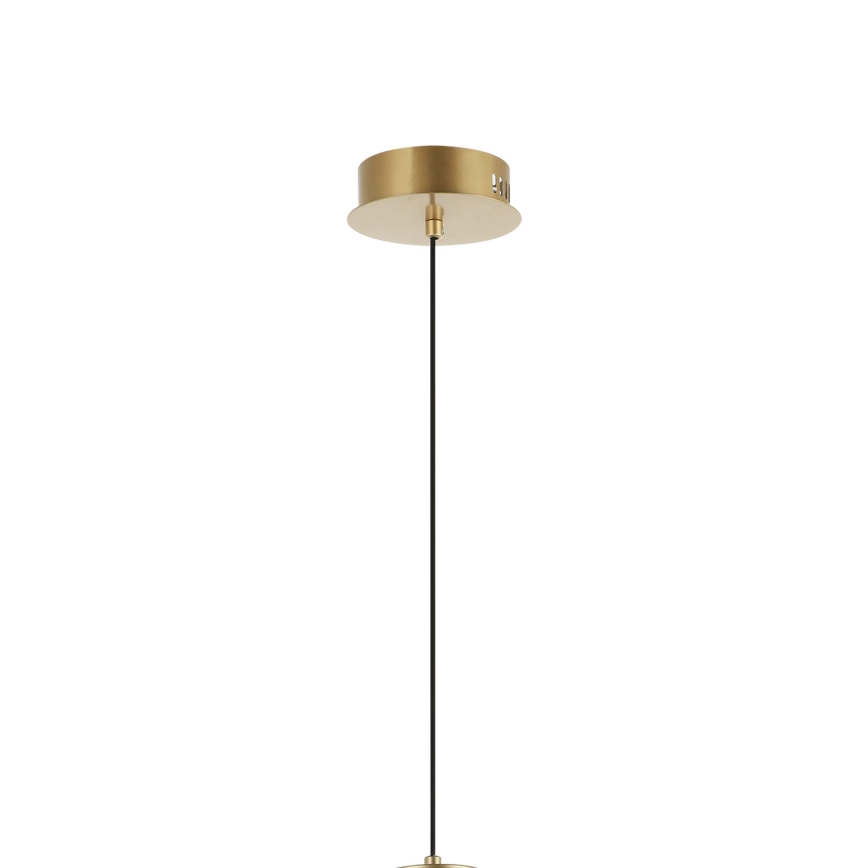 Lámpara colgante LED ZING con cable LED/19W/230V dorada