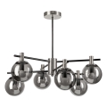 Lámpara colgante LILOU 6xE14/5W/230V cromo mate/ahumado