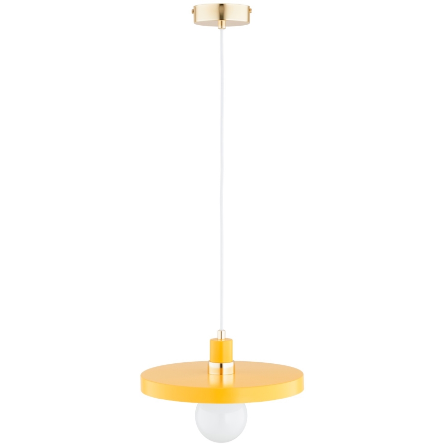 Lámpara colgante LITO con cable, 1xE27/15W/230V, amarilla