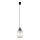 Lámpara colgante LIZA con cable 1xE27/15W/230V negro/dorado