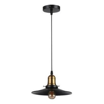Lámpara colgante LOFT 1xE27/60W/230V diá. 22 cm negro