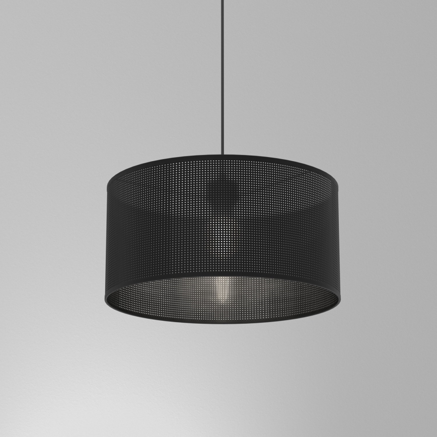 Lámpara colgante con cable LOFT SHADE 1xE27/60W/230V diámetro 40 cm negro