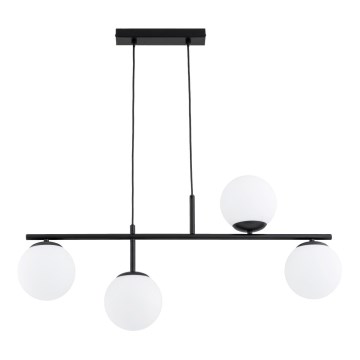 Lámpara colgante LUNA 4xE14/10W/230V negro