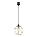 Lámpara colgante MATT 1xE27/60W/230V negro/dorado