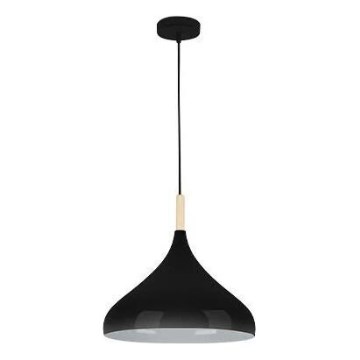 Lámpara colgante MIKO 1xE27/60W/230V diá. 32 cm negro