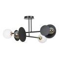Lámpara colgante MINERVA 2xE27/15W + 2xE14/10W/230V negro