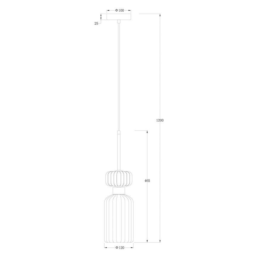 Lámpara colgante MOLLY 1xE14/40W/230V diá. 12 cm dorado/verde/rosa