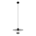 Lámpara colgante MONTANA 1xE27/15W/230V diá. 30 cm negro