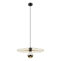 Lámpara colgante MONTANA 1xE27/15W/230V diá. 45 cm dorado/negro