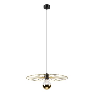Lámpara colgante MONTANA 1xE27/15W/230V diá. 45 cm dorado/negro