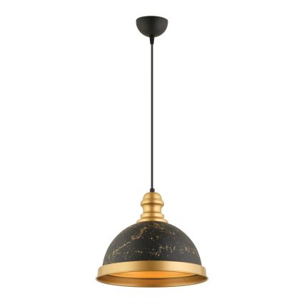 Lámpara colgante MONZA 1xE27/40W/230V Ø 29 cm negro/bronce