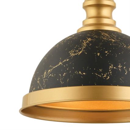 Lámpara colgante MONZA 1xE27/40W/230V Ø 29 cm negro/bronce