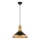 Lámpara colgante MONZA 1xE27/40W/230V Ø 30 cm negro/dorado