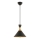 Lámpara colgante MONZA con cable 1xE27/40W/230V, diámetro 25 cm, negro/dorado