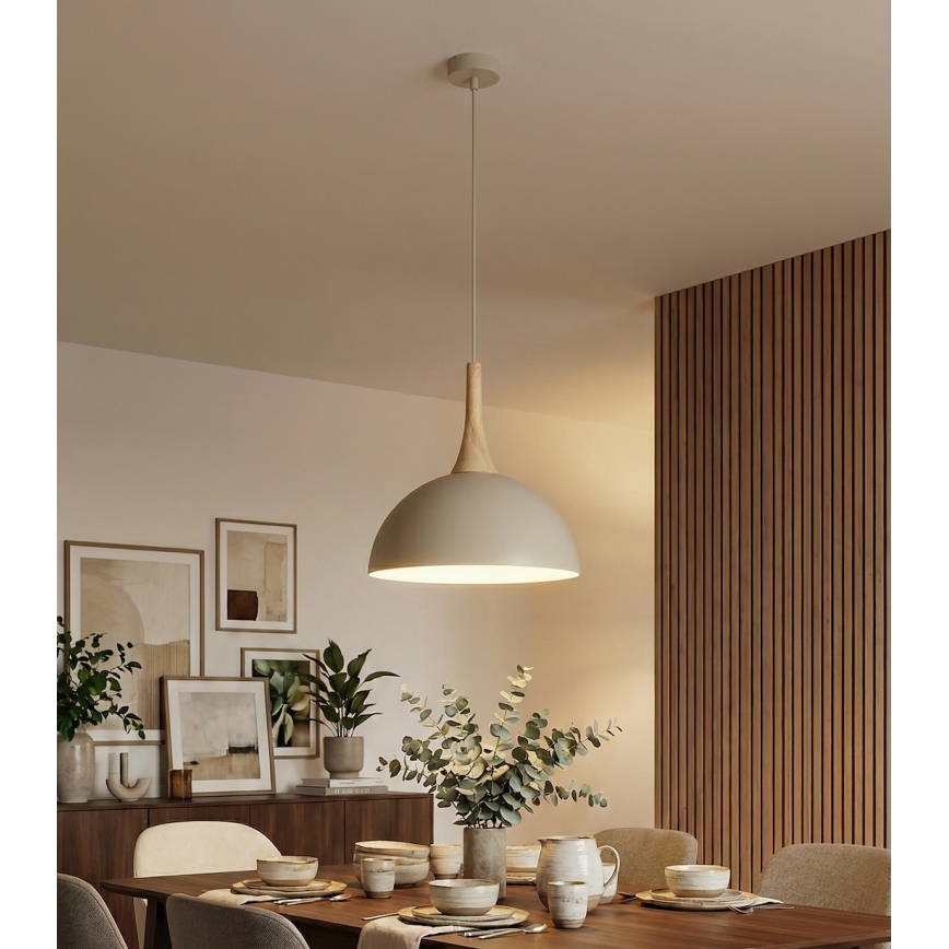 Lámpara colgante NAUTICA con cable 1xGX53/12W/230V beige