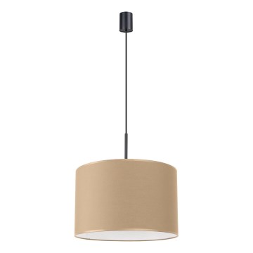 Lámpara colgante NEVIA con cable, 1x E27/15W/230V, Ø 40 cm, taupe